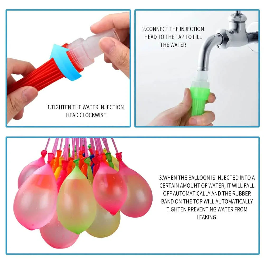 111-Pieces: Quick Filling Water Balloon Bombs