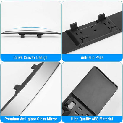 11.4-Inch Interior Clip-On Curve Car Rearview Mirror