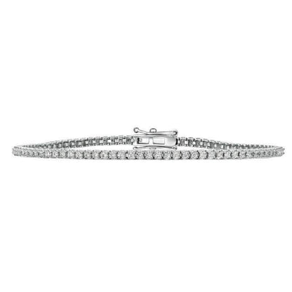 1.15 Carat Natural Diamond Tennis Bracelet G SI 14K White Gold 8-Inch