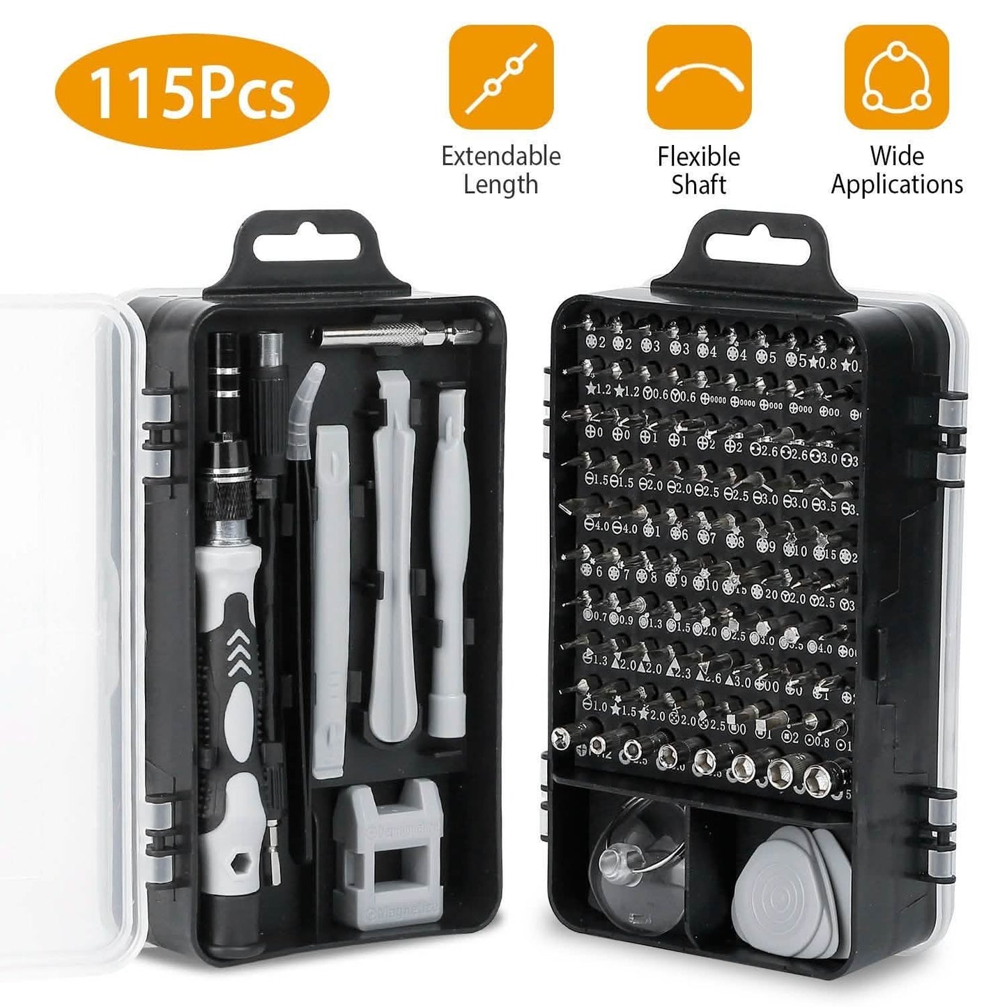 115-in-1 Magnetic Screwdriver Repair Tool Set