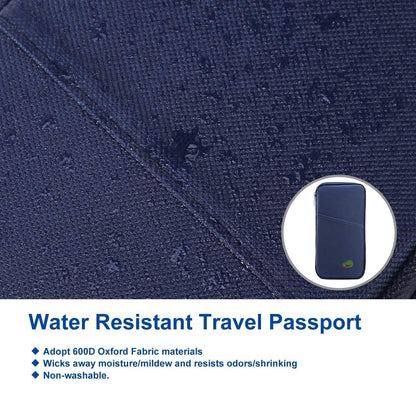 12 Pocket Travel Passport Wallet