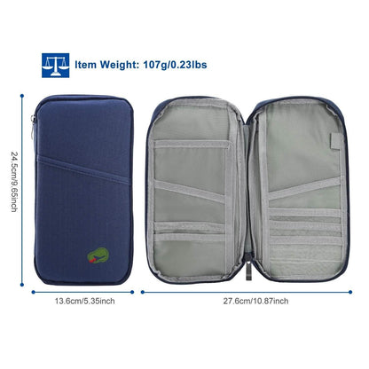12 Pocket Travel Passport Wallet