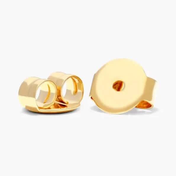 1/2 Ct TW Real Natural Round-Cut Diamond Solitaire 14K Gold Stud Earrings