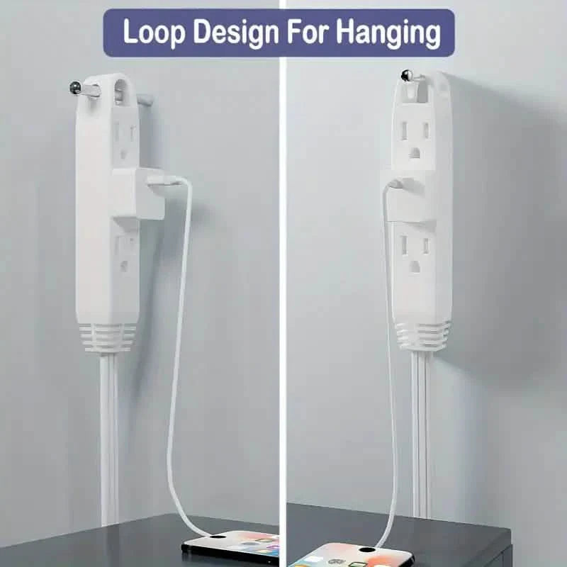 12-Foot Long Extension Cord Power Strip with 6 Feet on Each Side 13A 125V 1625W