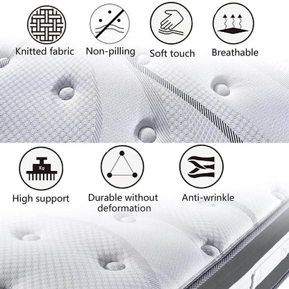 12" Hybrid Pocket Spring Mattress