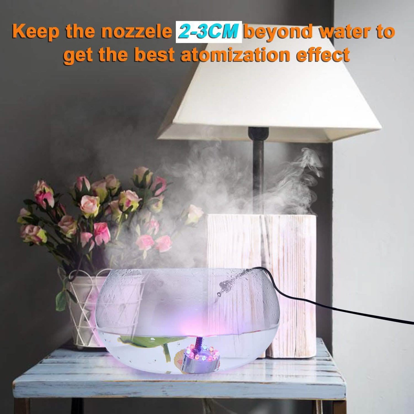 12 LED Changing Color Mist Maker