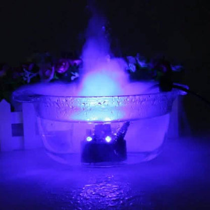 12 LED Mist Maker Fogger Water Fountain Pond Fog Machine Atomizer Air Humidifier
