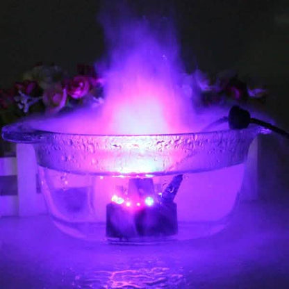 12 LED Mist Maker Fogger Water Fountain Pond Fog Machine Atomizer Air Humidifier