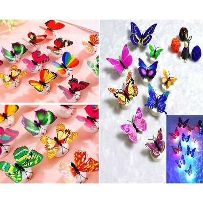 12-Pack: LED Butterfly Decoration Night Light
