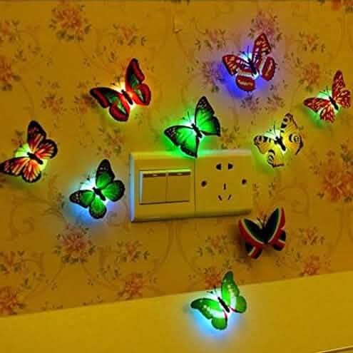 12-Pack: LED Butterfly Decoration Night Light