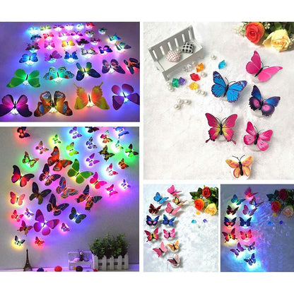12-Pack: LED Butterfly Decoration Night Light