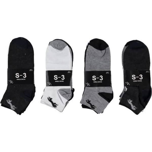 12-Pack: Men Low-Cut Soft Ankle Socks