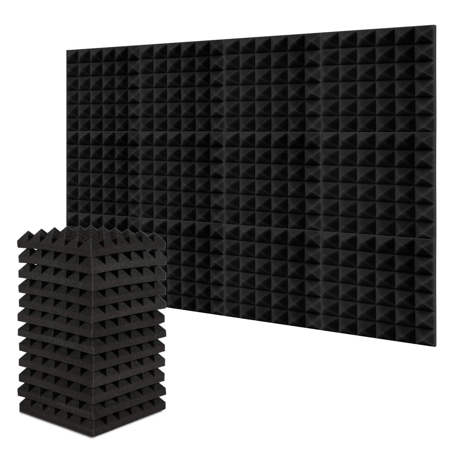 12-Pack: Sound Absorbing Foam for Recording Studio
