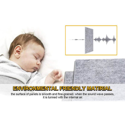 12-Packs: AGPtEK Acoustic Absorption Noise Cancellation Panels