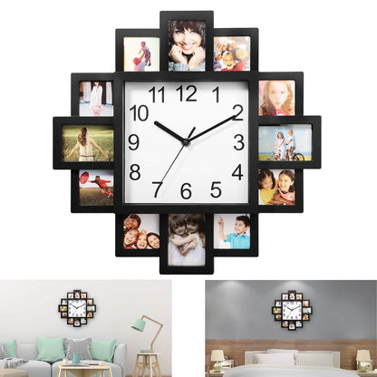 12-Picture Display Wall Clock