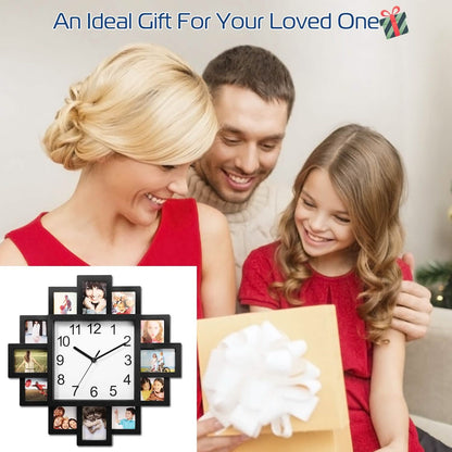 12-Picture Display Wall Clock