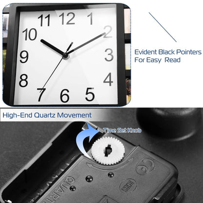 12-Picture Display Wall Clock