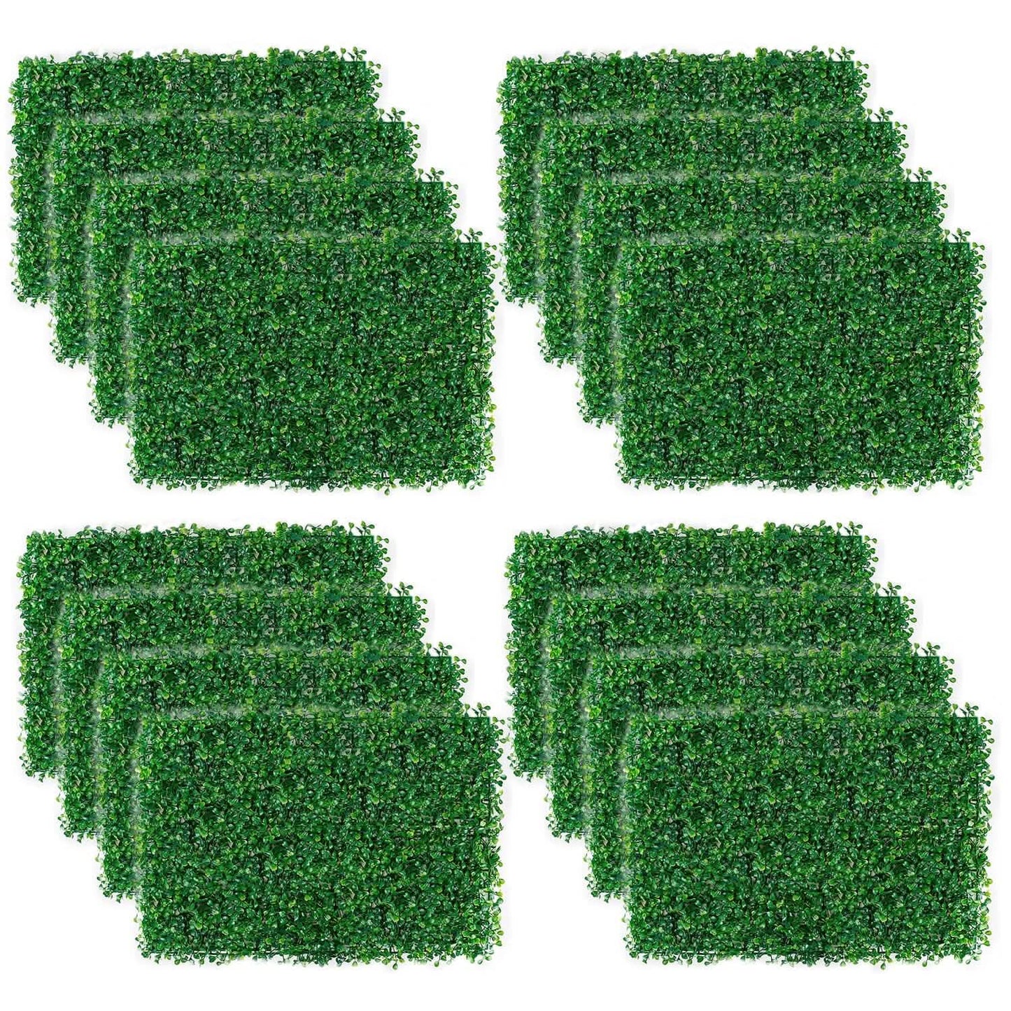 12-Piece: Artificial Boxwood Plant Grass