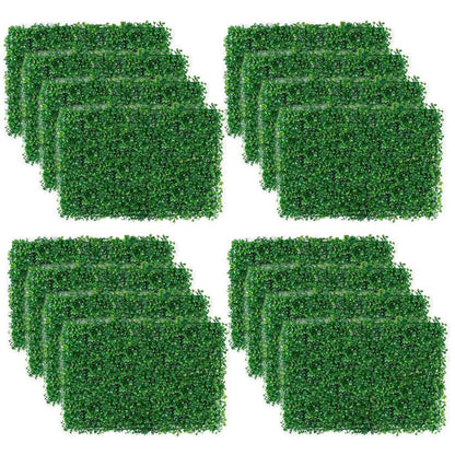 12-Piece: Artificial Boxwood Plant Grass