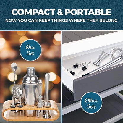 12-Piece: Cocktail Shaker Set