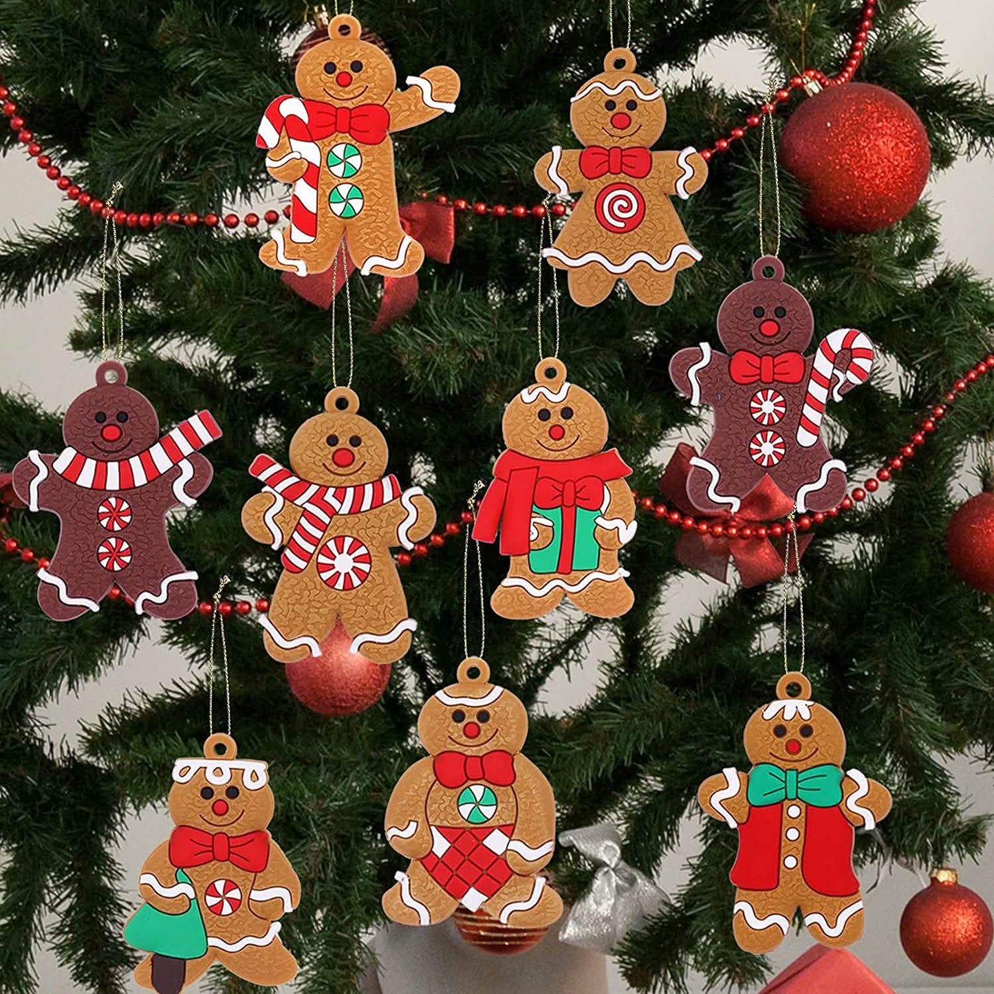 12-Piece: Gingerbread Man Ornaments