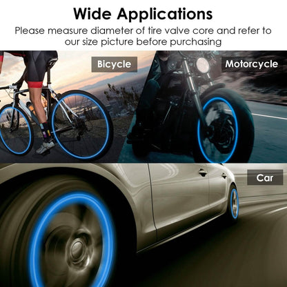 12-Piece: Luminous Car Tire Valve Stem Covers