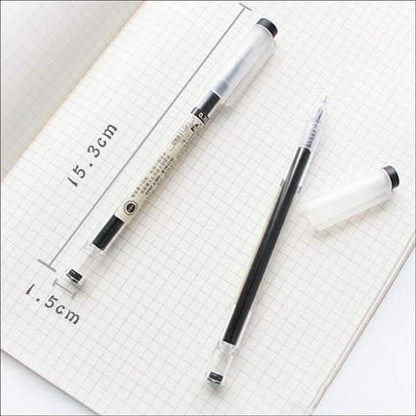 12-Piece Set: 0.35mm Water-based Pen Gel Pen