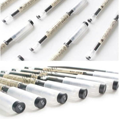12-Piece Set: 0.35mm Water-based Pen Gel Pen