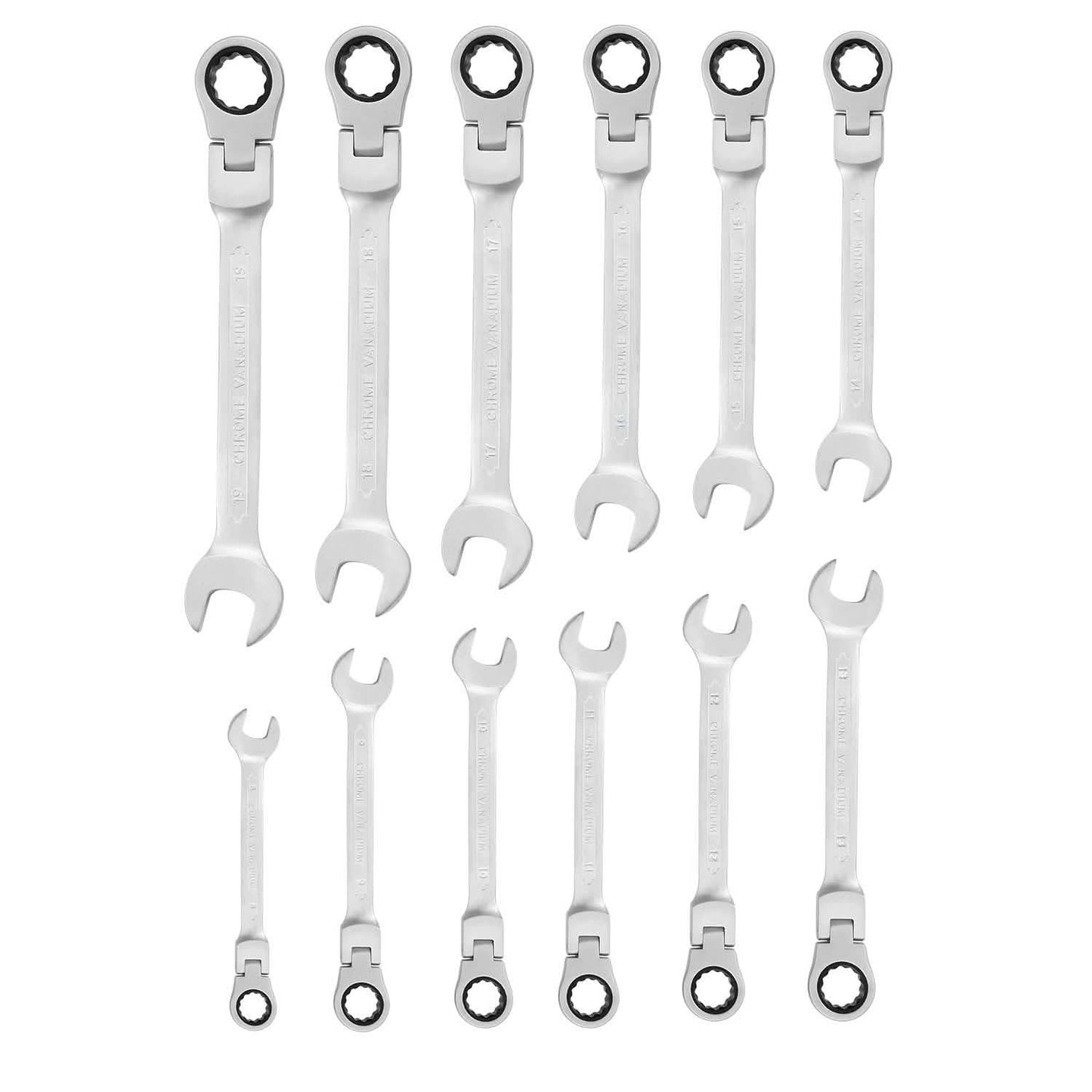 12-Piece Set: 8-19mm Metric Combination Wrench