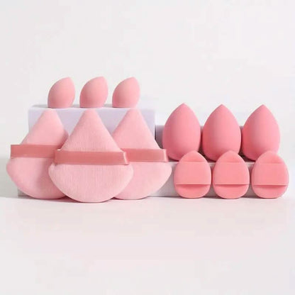 12-Piece Set: All-Purpose Makeup Sponge Puffs