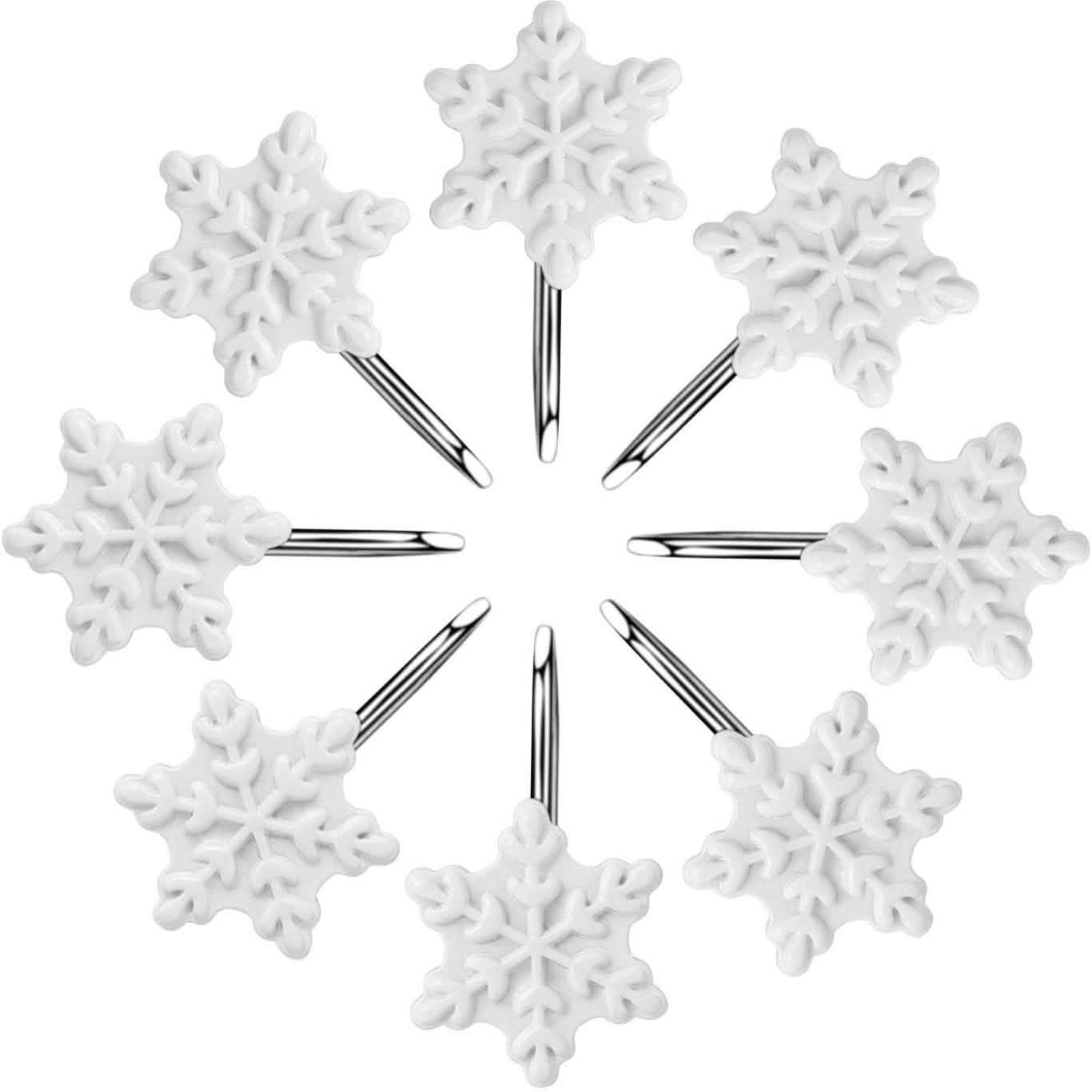 12-Pieces: Christmas Shower Curtain Anti-Rust Hooks