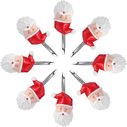 12-Pieces: Christmas Shower Curtain Anti-Rust Hooks