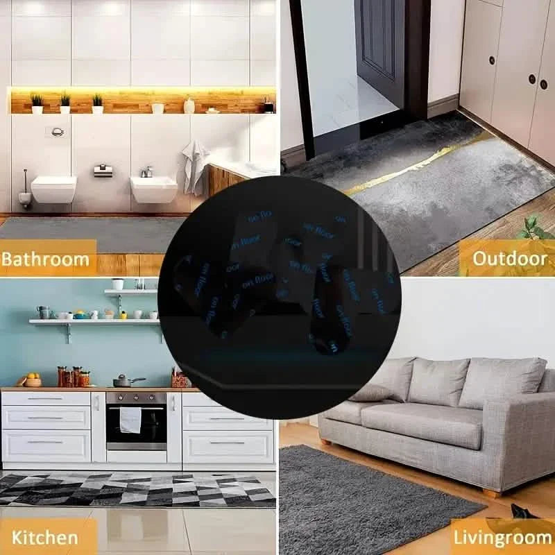 12-Pieces: Double Sided Non-Slip Rug Pads Rug Tape Stickers