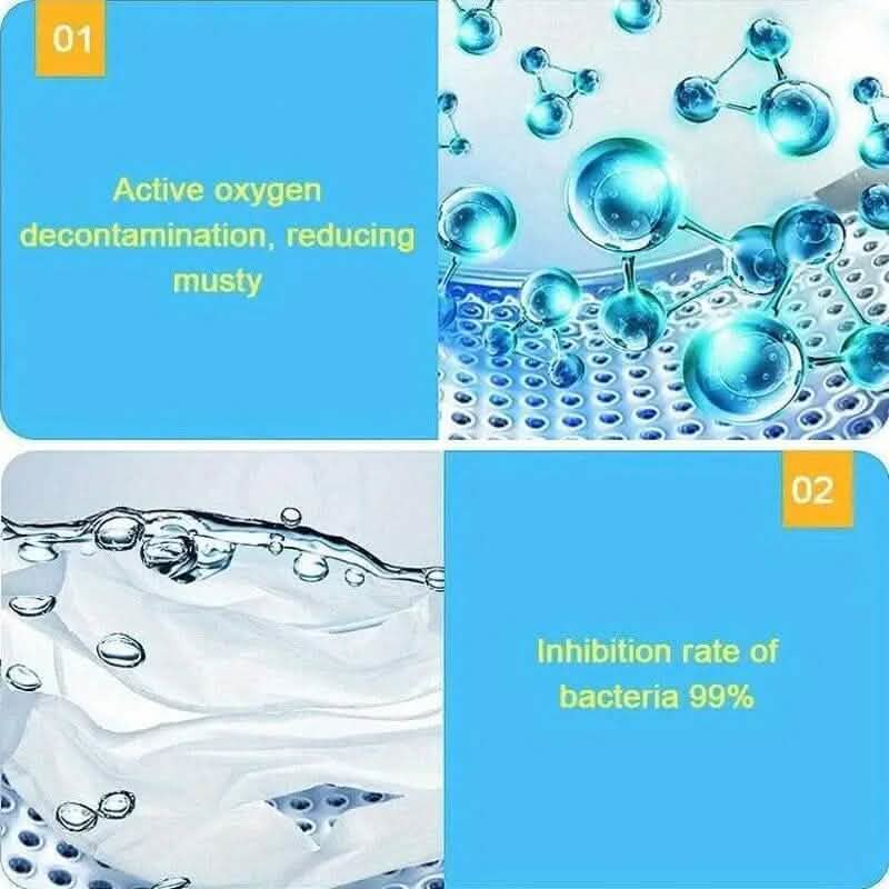 12-Pieces: Effervescent Washing Machine Cleaner Tablets