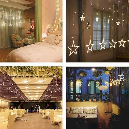 12 Stars 138 LED Curtain String Lights