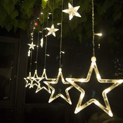 12 Stars 138 LED Curtain String Lights
