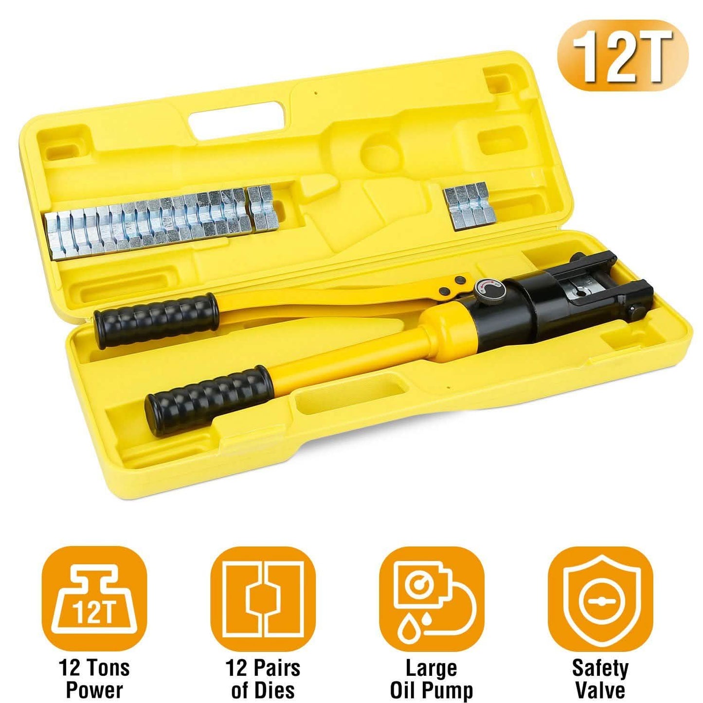 12 Ton Hydraulic Wire Crimper