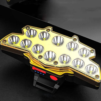 12 x P90 LED Headlamp USB Rechargeable Long Shoot 4 Modes