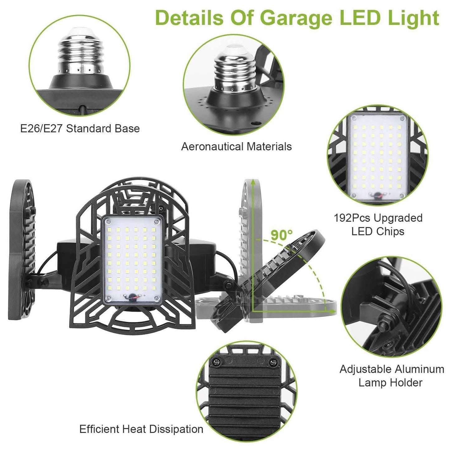 12000LM LED Garage Light