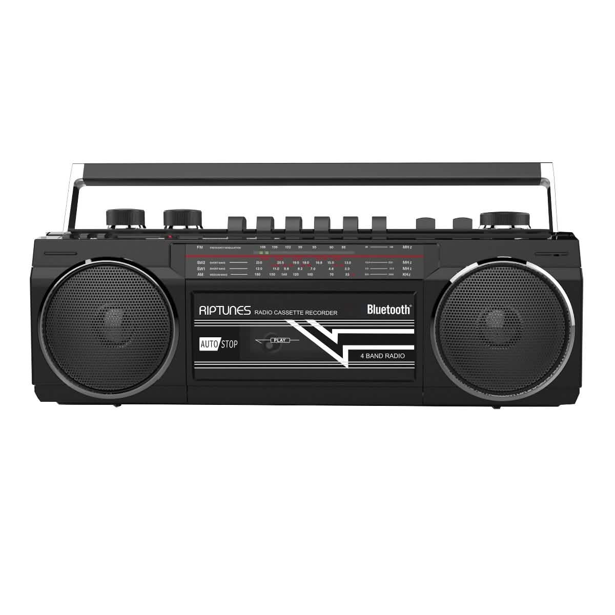 Riptunes Retro Radio Cassette Bluetooth Boombox
