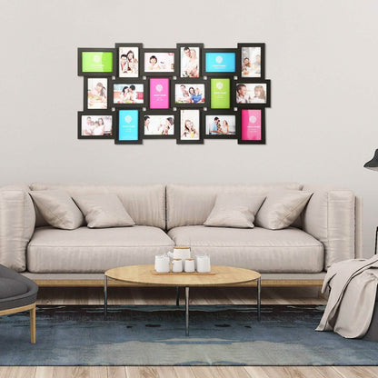 12/18 Picture Frames Collage for Photos in 4" x 6" Glass Protection