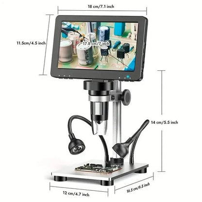 12MP Ultra-Precise Focusing Soldering Microscope
