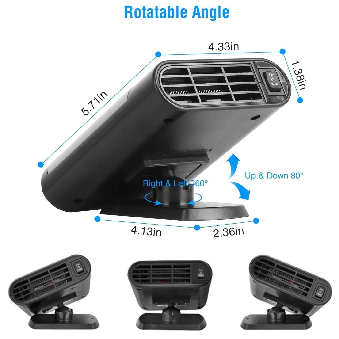 12V 150W Portable Car Heater