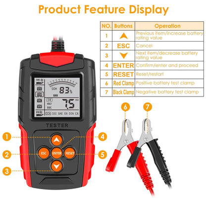 12V 24V Car Battery Tester