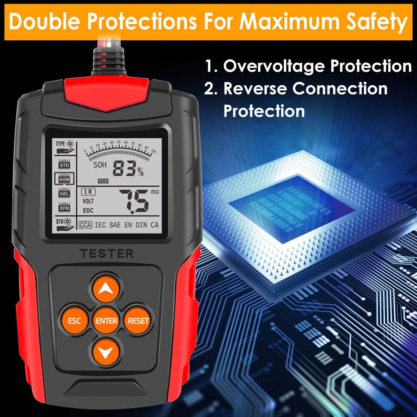 12V 24V Car Battery Tester