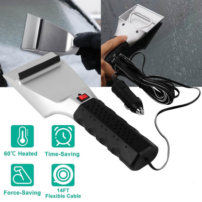 12V Car Electric Heated Ice Snow Scraper