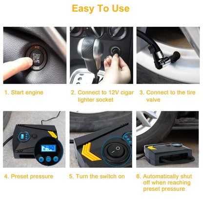 12V DC 100W 150PSI Digital Tire Inflator