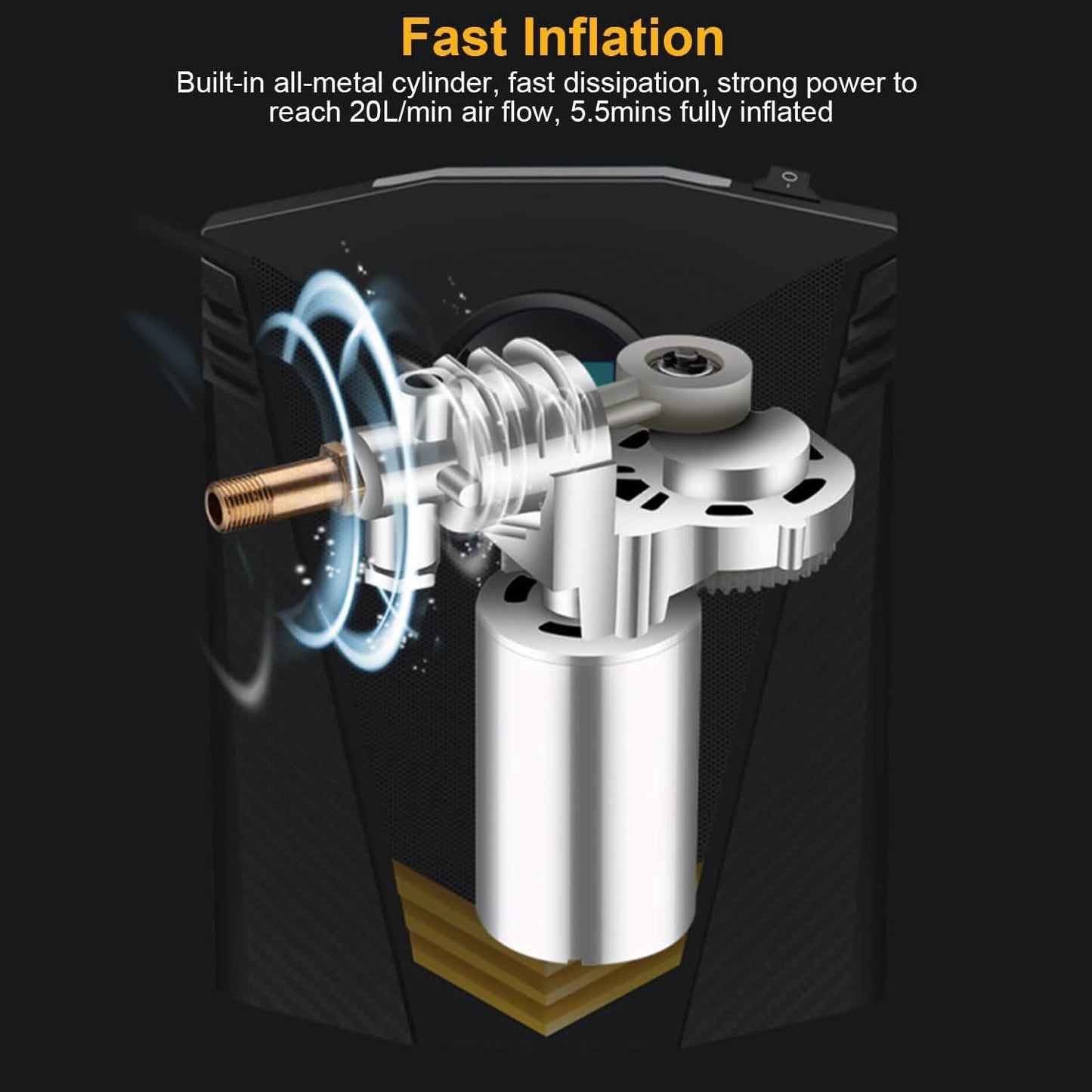 12V DC 100W 150PSI Digital Tire Inflator