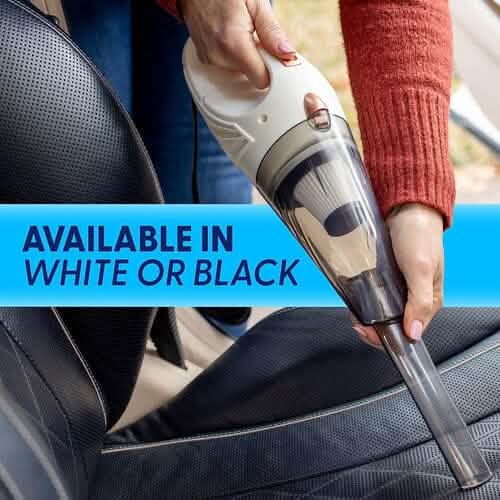 12V High Power Handheld Car Vacuum with 16Ft Cord, Attachments & Bag