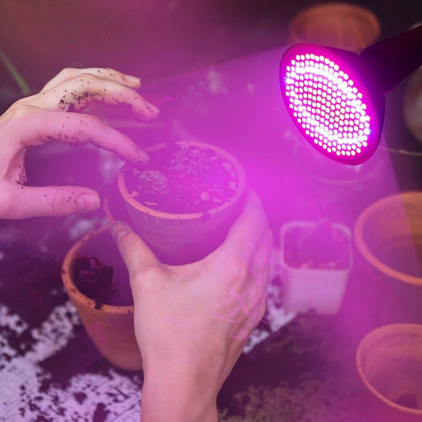 12W LED 360° Rotatable Plant Grow Light with Desk Clip